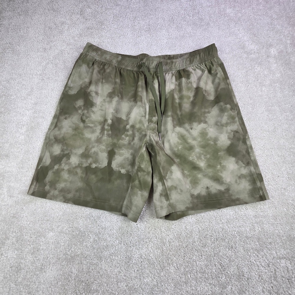 Bamboo Ave Men's Athletic Performance Shorts‎ Green Camo XL Unlined